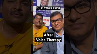 BeforeAfter Spasmodic Dysphonia Voice Therapy  8 Days  By SLP Sanjay Kumar AIIMS Alumnus shorts [upl. by Sutsugua]