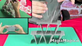 CASTELLO DI CARTE how to make a house of cards Card Tower [upl. by Atok760]