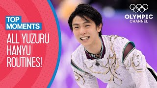 All Yuzuru Hanyu Olympic Routines  Top Moments [upl. by Egiap373]