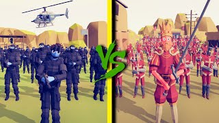 MEDIEVAL FACTION vs SWAT TEAM  Totally Accurate Battle Simulator TABS [upl. by Friedrick]