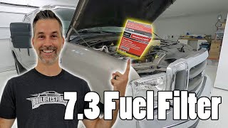 How To Replace The Fuel Filter On Your Ford 73 Powerstroke Diesel [upl. by Nyleuqaj]