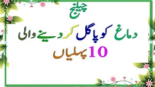 Part 7 Paheliyan In Urdu  General Knowledge Questions And Answer  Riddles in Urdu Hindi  puzzle [upl. by Ayrad]