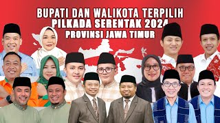 RESMI VALID DAFTAR BUPATI DAN WALIKOTA TERPILIH PROVINSI JAWA TIMUR  SUMBER PILKADA2024KPUGOID [upl. by Haleemaj]