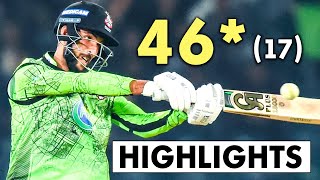 Jahandad Khan 45 Runs in just 17 Balls  Quetta Gladiators vs Lahore Qalandars PSL 9 [upl. by Harry132]