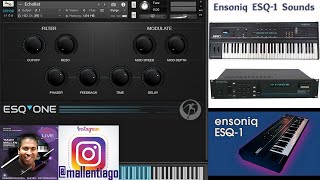 ENSONIQ ESQ1 1986  TEST SOUNDS ensoniq vst vintagekeyboard [upl. by Oal816]