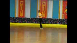 Xander autism Special Olympics gold medal level 3 roller skating freestyle [upl. by Noreik]