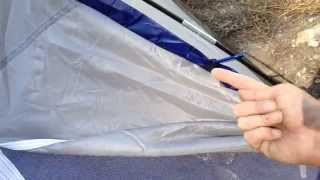 Tent Pole sleeve alternative Easy tent setup Fast tent system [upl. by Anehta480]