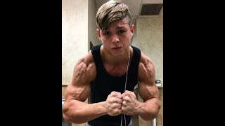 Jorge Brites 20 year old Natural bodybuilder latest workout and posing [upl. by Farlay]