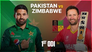 🔴 Live Pakistan Vs Zimbabwe Live – 1st ODI  PAK Vs ZIM Live  Pakistan Live Match Today [upl. by Mohandis]