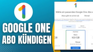 Google One Abo kündigen Einfach [upl. by Amiaj]