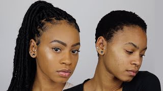 DIY FAUX LOCS ON SHORT HAIR [upl. by Athiste]