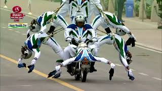 Daredevil Bike Stunts at Republic Day Parade 2023 [upl. by Yelsa]