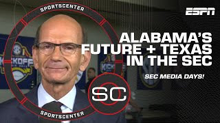 Alabamas future  Texas in the SEC amp more with Paul Finebaum  SportsCenter [upl. by Jayson]