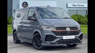 Approved Used Volkswagen Transporter 20BiTDI Sportline Black Edition Volkswagen Van Centre Wrexham [upl. by Anawek882]