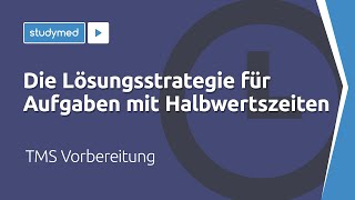 Die Lösungsstrategie für Aufgaben mit Halbwertszeiten  TMS Vorbereitung [upl. by Hudson]