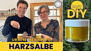 DIY  WUNDERMITTEL HARZSALBE so EINFACH selber machen ein MUSS für JEDE HAUSAPOTHEKE [upl. by Nerb]