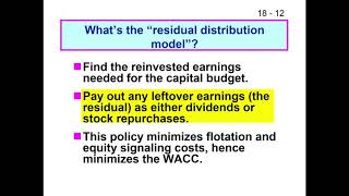 Brigham Ch 18 Distributions to ShareholdersDividends and Repurchases [upl. by Portland87]