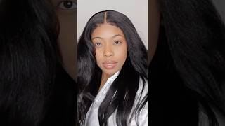 NATURAL LOOKING KINKY EDGE YAKI STRAIGHT WIG NADULA HAIR AMAZON yakihair naturalwigs amazonwigs [upl. by Annairt]