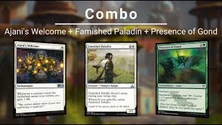 EDH COMBO Ajanis Welcome  Famished Paladin  Presence of Gond [upl. by Nylloh]