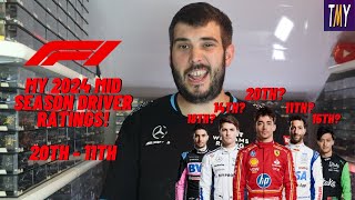 My Formula 1 Mid Season Driver Ratings 2024  20th  11th [upl. by Maryellen]