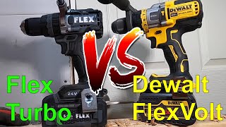 Flex Turbo FX1271T VS DeWalt FlexVolt DCD999 Hammer Drills [upl. by Hutner438]