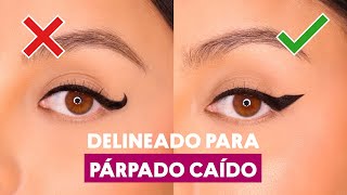 ¿Cómo lograr un delineado cat eye delineado de ojos para párpado caído  Cyzone​ [upl. by Cristen284]