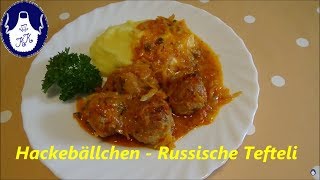 Russische Hackreisbällchen Tefteli  Russian meat rice balls Dankeschön an 5000 Abonnenten [upl. by Tooley755]