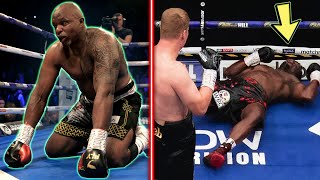 Dillian Whyte ALL Losses Knockdowns moments when Whyte got Dropped Full Fight Highlights HD Boxing [upl. by Oihsoy]