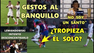 VINI TROPIEZA PENALTI ARAUJO  PROVOCA BANQUILLO CULÉ  CONVERSA con LEWANDOWSKI y RECONOCE ERRORES [upl. by Odetta995]