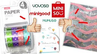 PROBANDO PAPELERÍA ASIÁTICA  MINISO MUMUSO YOYOSO Y MINIGOOD [upl. by Imugem873]