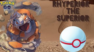 The RHYPERIOR is SUPERIOR Pokemon in master premier league Pokemon Go battle league [upl. by Vasyuta99]