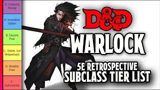 Warlock Subclass Tier List  DampD 5e Retrospective [upl. by Stanleigh]