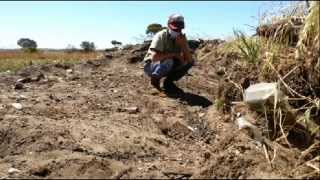 Digging amp Raking Old Rubbish Tip for Relics Old Marbles amp Antique Bottles [upl. by Aynom]