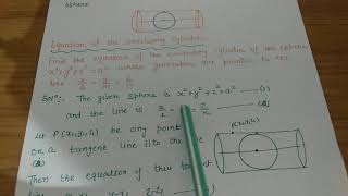 Enveloping cylinder  definition [upl. by Niraj]