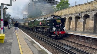 clan line 35028 at Denmark hill on the golden arrow [upl. by Samaj735]