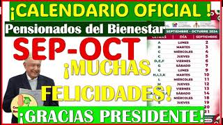 🥳🤑CALENDARIO OFICIAL BIMESTRE SEPTIEMBRE OCTUBRE ¡muchas felicidades Pensionados🥳🤑 [upl. by Eniagrom]