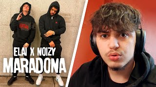 DYSHJA MA E MIRE E ESTRADES  ELAI x NOIZY  MARADONA  REACTION [upl. by Hawken919]