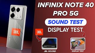 This Phone Have JBL Speakers  BMW  Infinix Note 40 Pro 5G Lets Test 678 inch Amoled Display Test [upl. by Noraa]