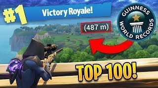 TOP 100 BEST FORTNITE SNIPER SHOTS OF ALL TIME [upl. by Occor]