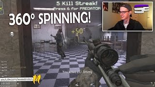 360° SPIN EVERY SHOT I HIT COD4 Clip Challenge [upl. by Hutt]