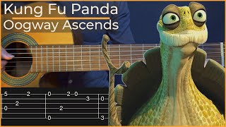 Kung Fu Panda  Oogway Ascends Simple Guitar Tab [upl. by Dorion]