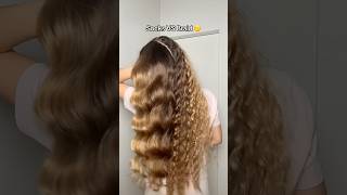 Socks or Braid🧐 music love hairtok hairstyle heatlesscurls hair heatlesshairstyle braids [upl. by Dekow]