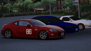 Assetto corsa ashinoko GT Hakone with GT86 MFG SS2 [upl. by Eenimod]