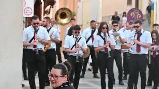 Monterosso Calabro MARIA SSMA DEL SOCCORSO festa 2024 Banda locale F CileaInizio novena 220 [upl. by Abisia]