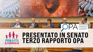 III Rapporto OPA  Conferenza Stampa in Senato [upl. by Farmann]