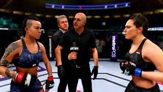 EA Sports UFC 3 Gameplay Cat Zingano vs Ashlee Evans Smith [upl. by Anthea]