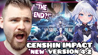 First Time REACTION to GENSHIN IMPACT new Version Trailer 42  New Character Demos  REACTION [upl. by Ronen325]