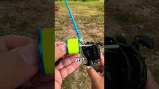 Using a Baitcast Reel  Removing backlashes Method number 2 baitcasting [upl. by Joelie]