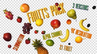 Flying FRUITS in Slow motion 120FPS 4K UHD [upl. by Erait]