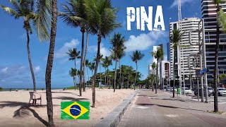 🇧🇷 Praia do Pina  Recife  Pernambuco 2024 Brazil Walking  4K [upl. by Schonfield]